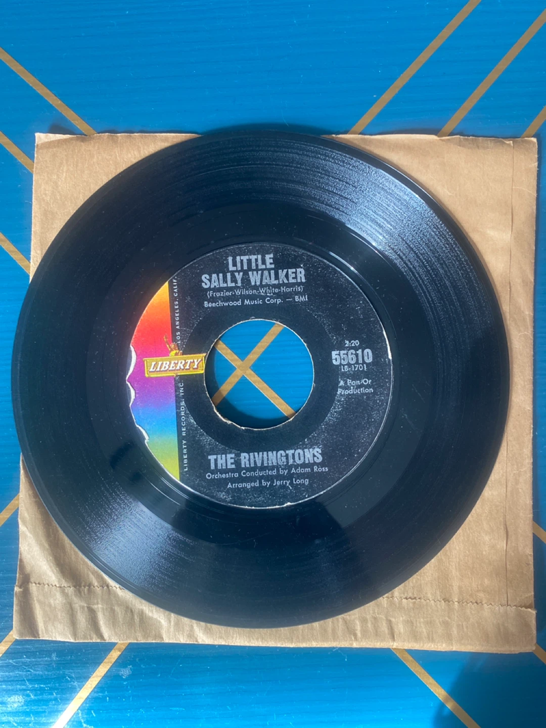 The Rivingtons- Cherry / Little Sally Walker 7” G+ soul record - photo 2