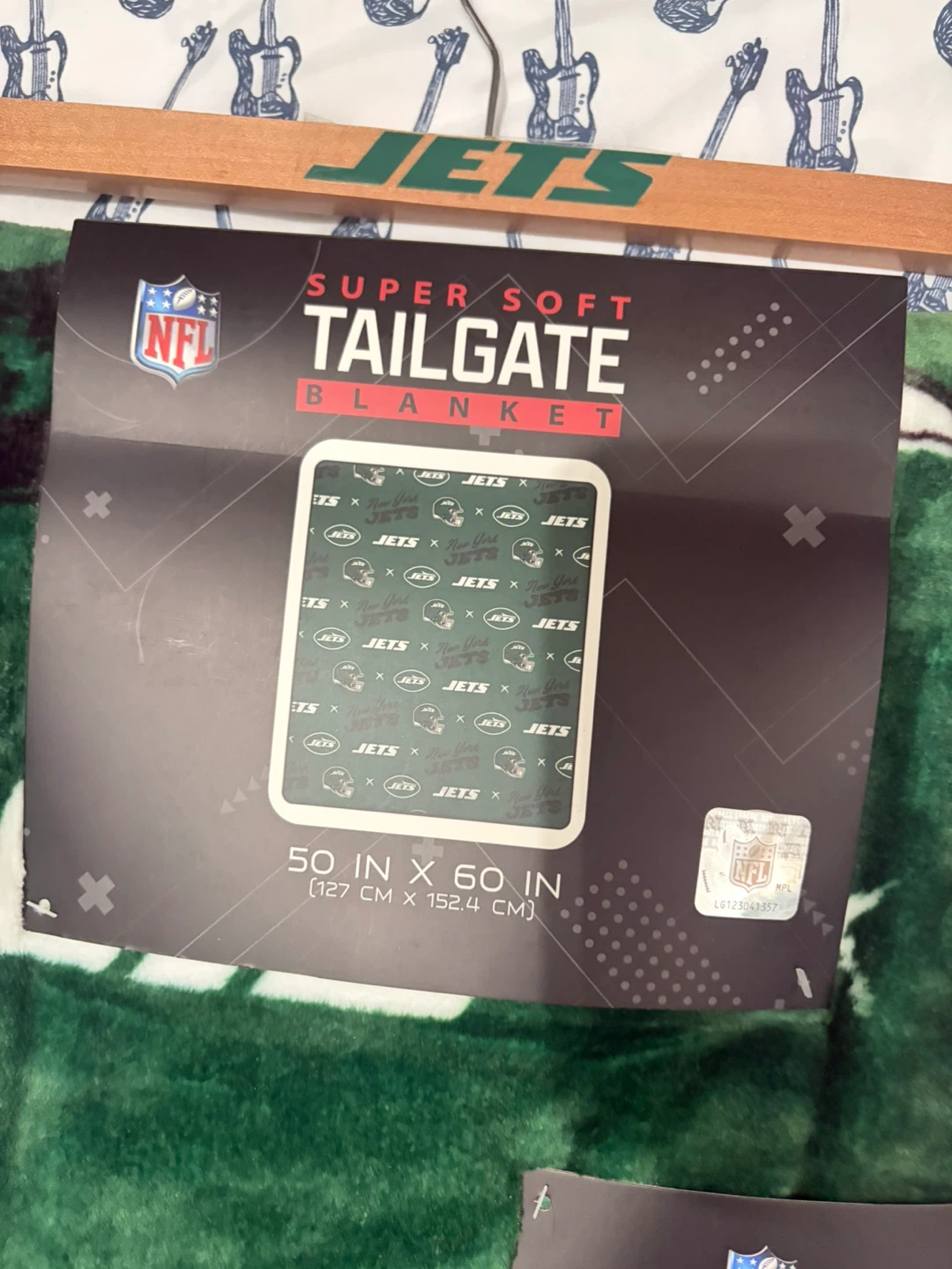 New York Jets Super Soft Tailgate Blanket 50" x 60"