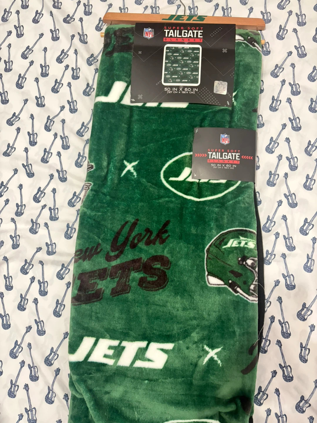 New York Jets Super Soft Tailgate Blanket 50" x 60" - photo 2