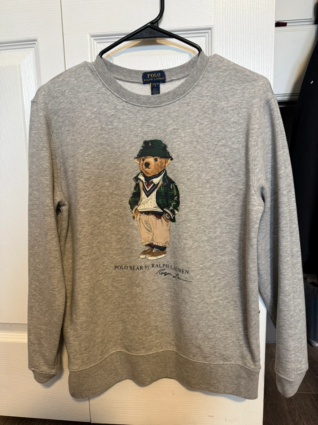 Polo Ralph Lauren Grey Polo Bear Crewneck Sweatshirt