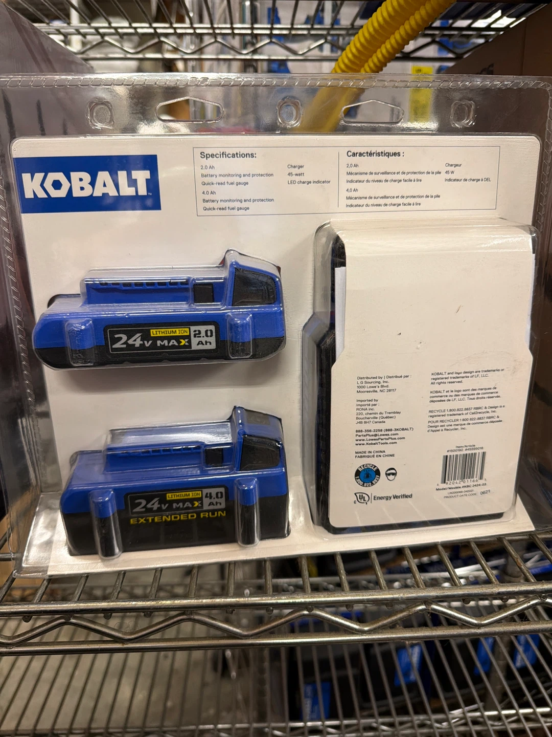 Kobalt  24V max 2AH and 4AH batteries - photo 2
