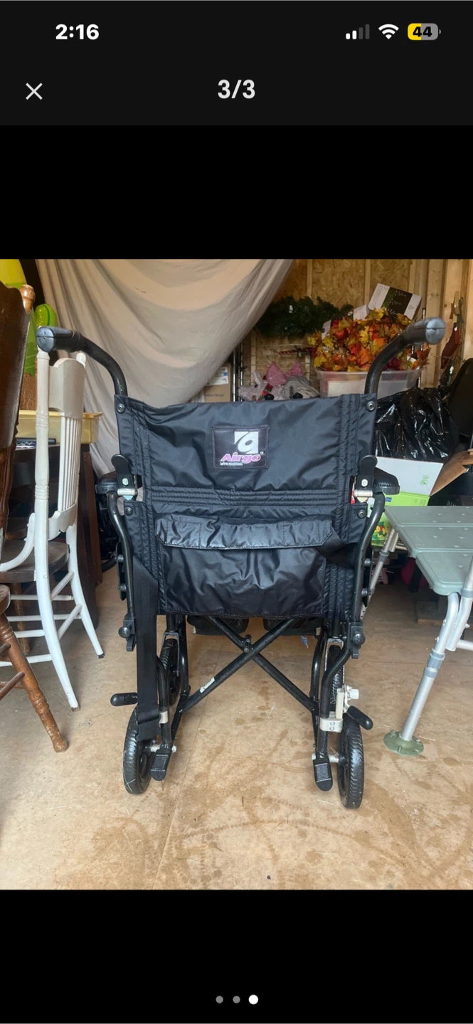Airgo Lightweight Transport Wheelchair - photo 2