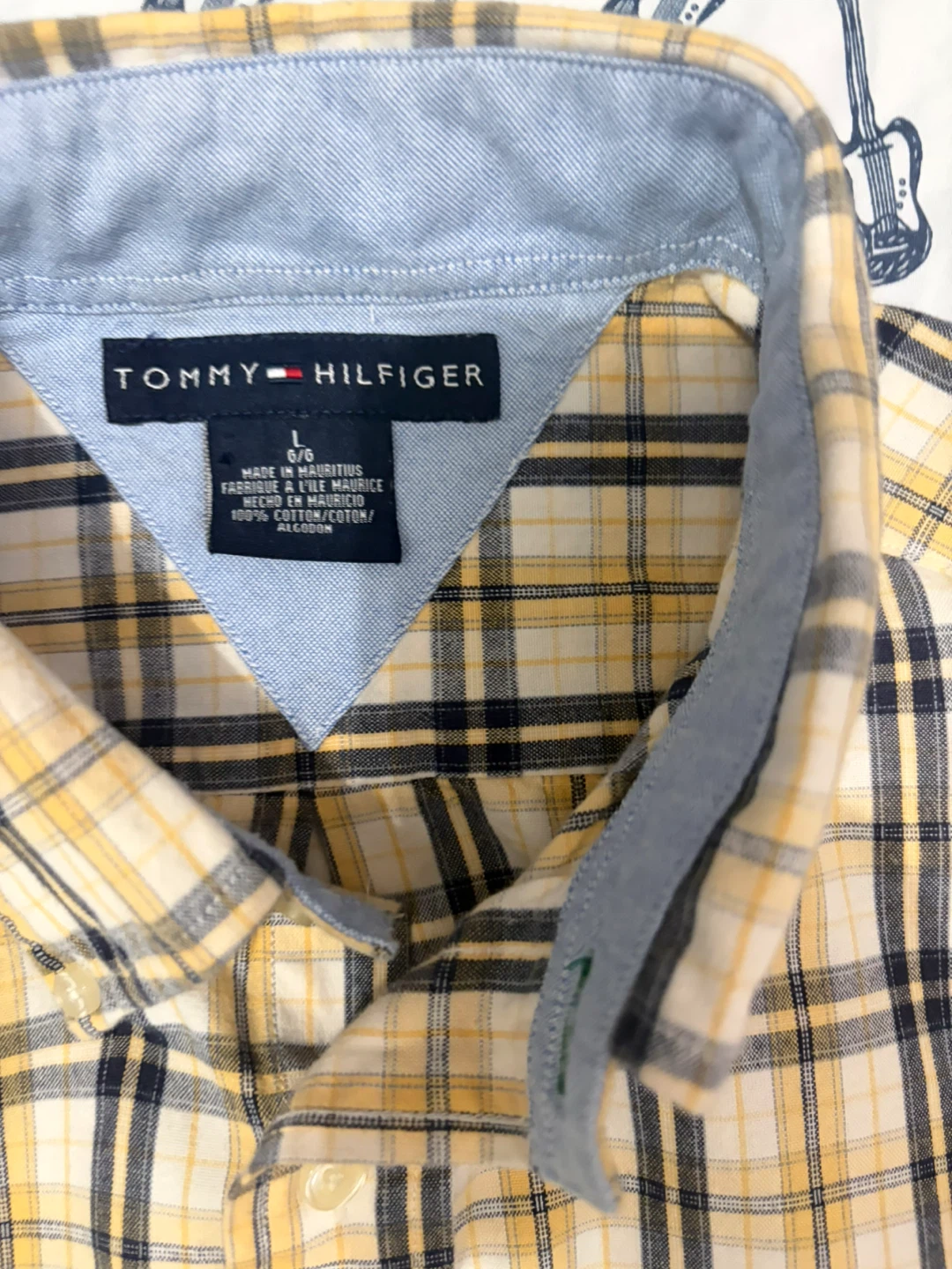 Tommy Hilfiger Men's Plaid Button-Down Shirt Size L - photo 3