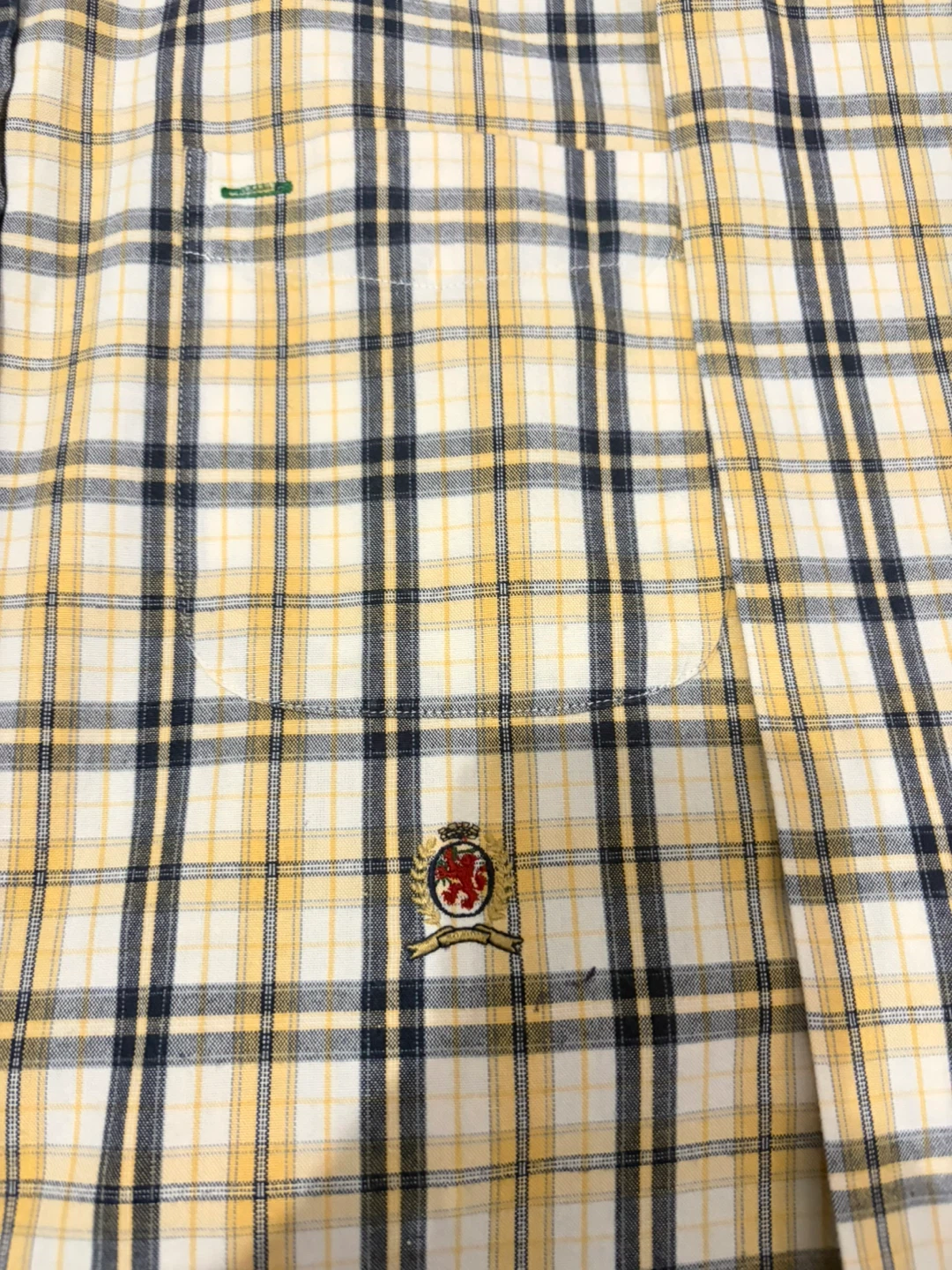 Tommy Hilfiger Men's Plaid Button-Down Shirt Size L