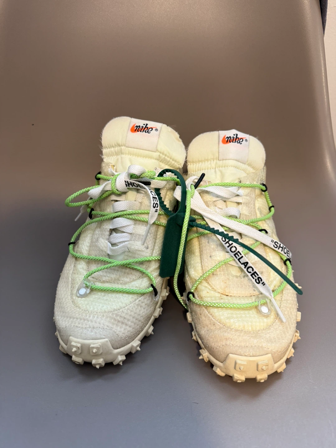 Off-White x Nike Waffle Racer "Athlete in Progress" Shoes