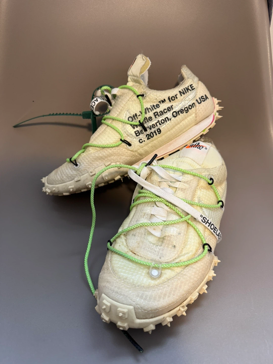 Off-White x Nike Waffle Racer "Athlete in Progress" Shoes - photo 3