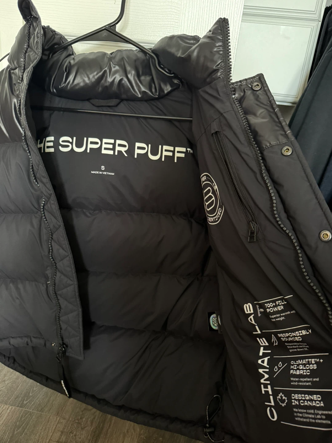 Super Puff Down Jacket - Black - Size S - photo 2