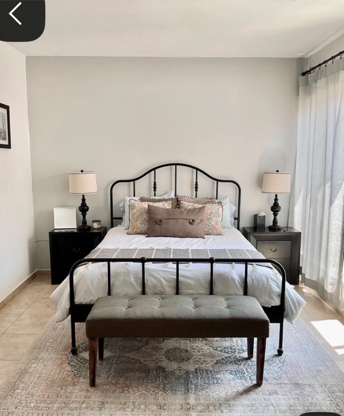 Black Metal Bed Frame
