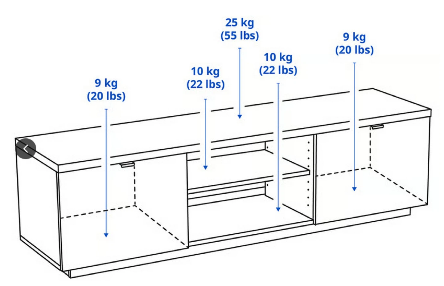 IKEA BYAS tv bench - frame only - photo 3