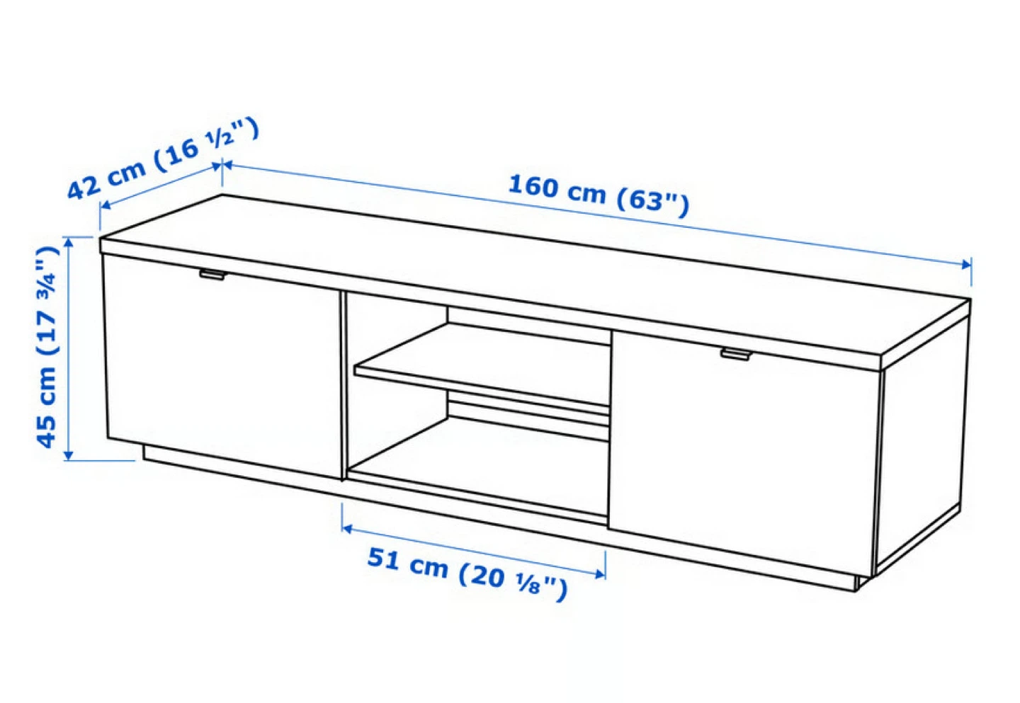 IKEA BYAS tv bench - frame only - photo 2