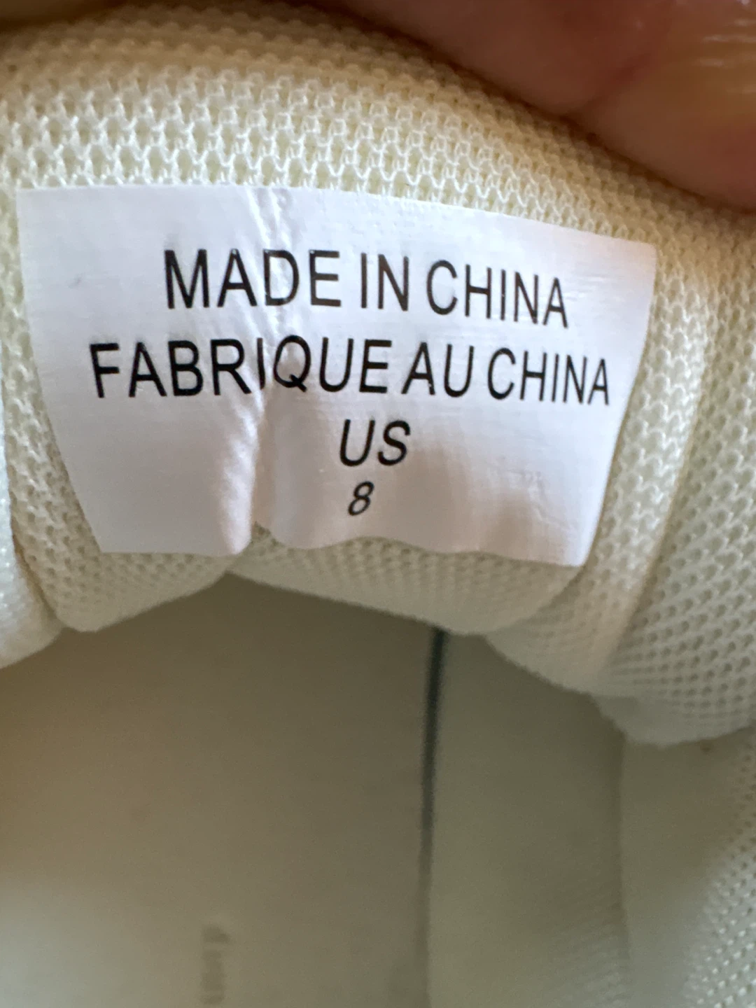 White Sneakers with Pearl Accents - US Size 8 - photo 3