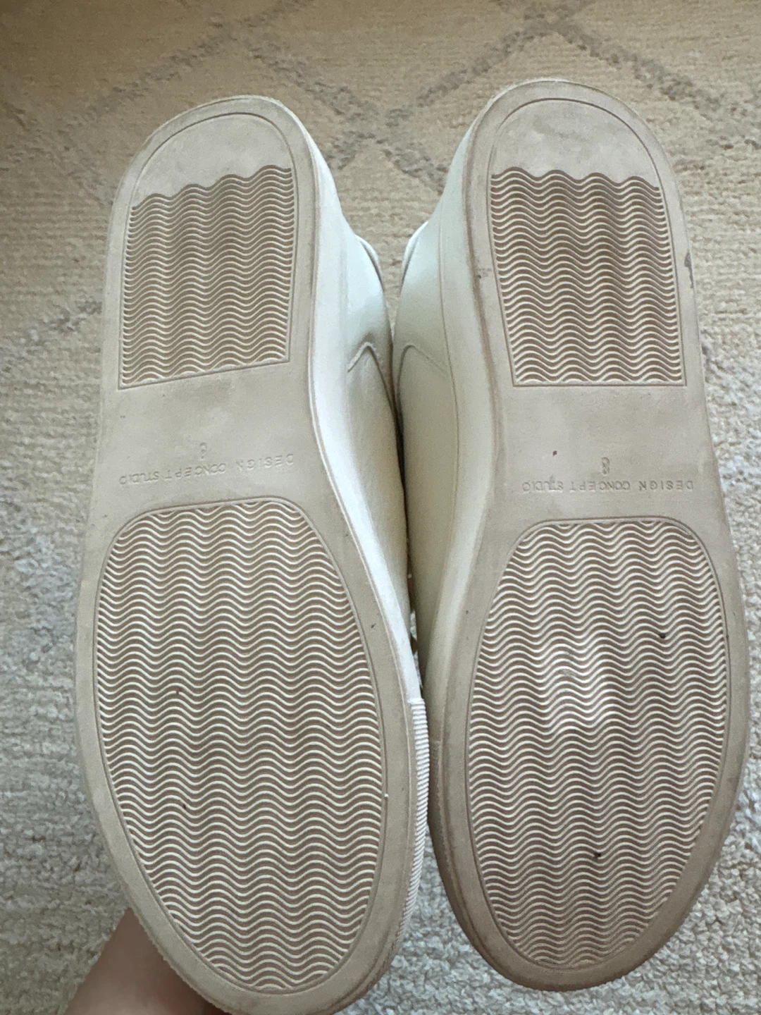 White Sneakers with Pearl Accents - US Size 8 - photo 2
