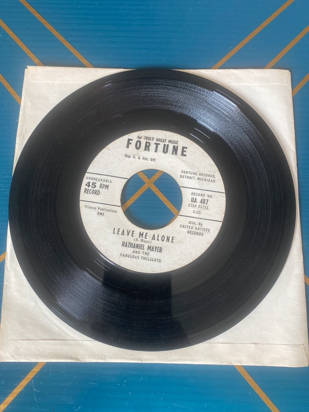 Nathaniel Mayer - Hurting Love / Leave Me Alone 7” soul G+ - photo 2