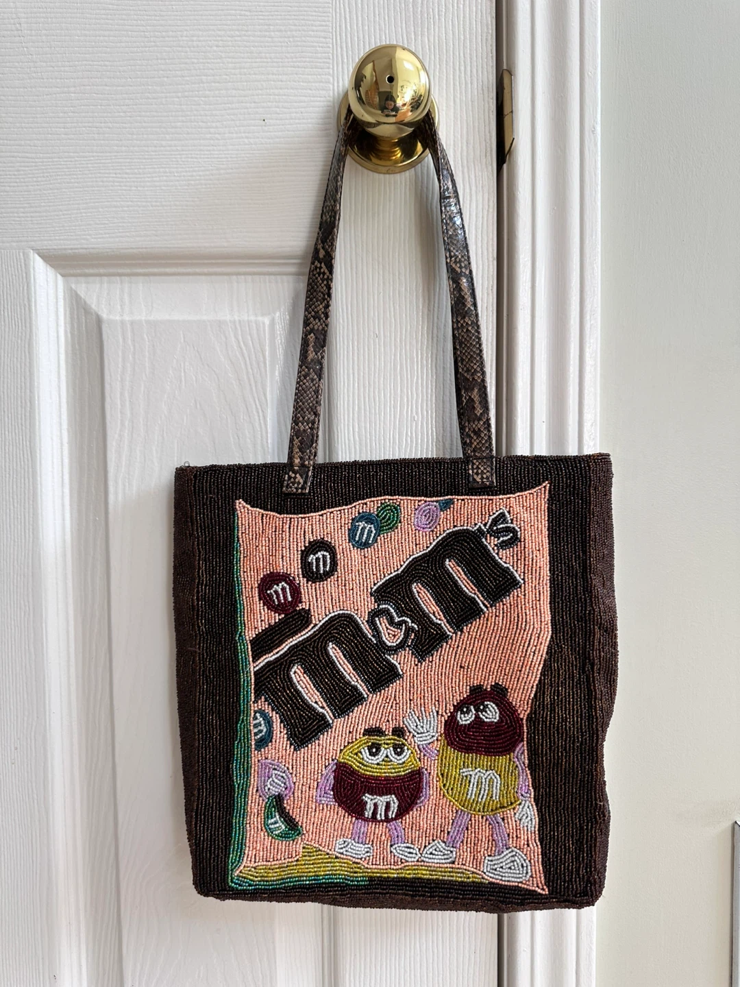 M&M's Beaded Tote Bag