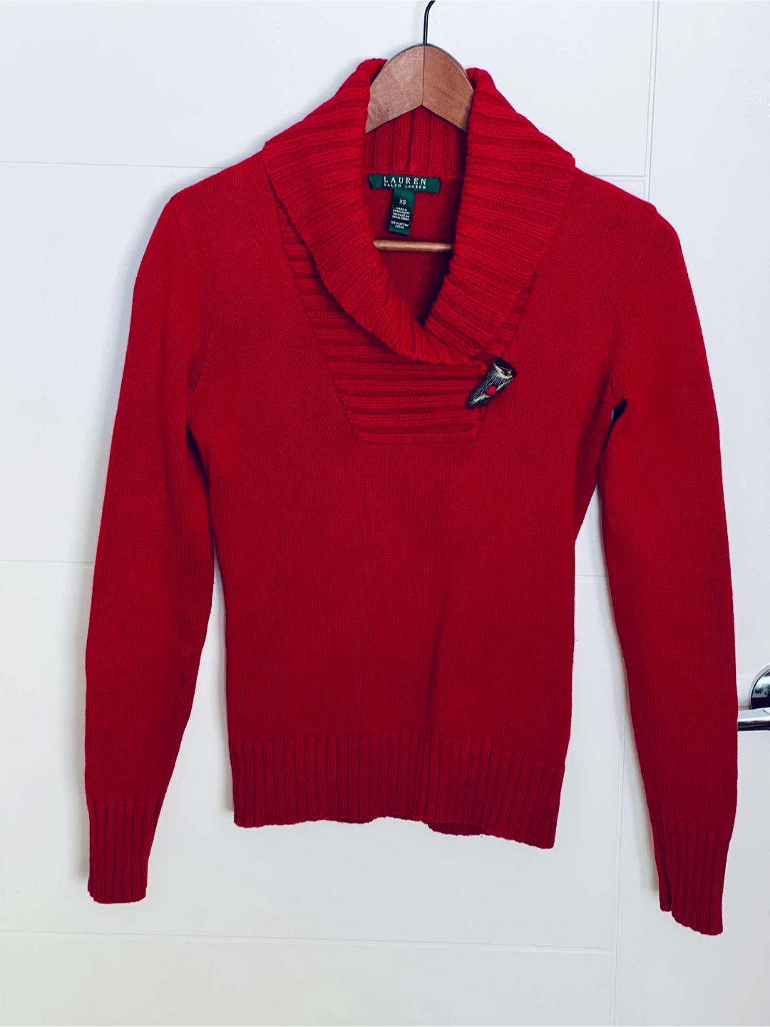 Ralph Lauren Red Knit Sweater XS 🥕 - photo 2