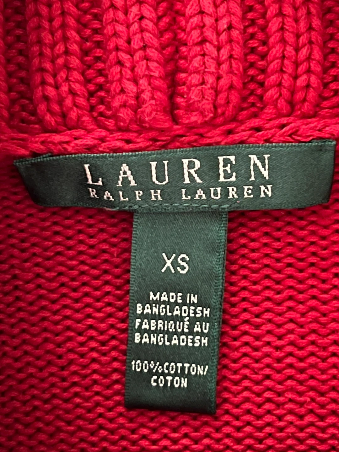 Ralph Lauren Red Knit Sweater XS 🥕 - photo 3