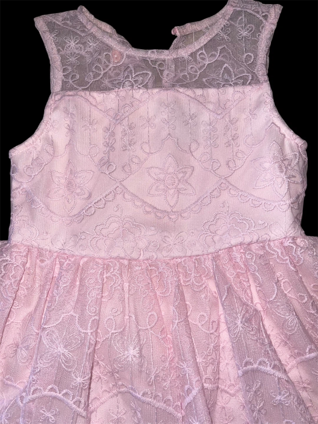 Pink Lace Dress for Girls