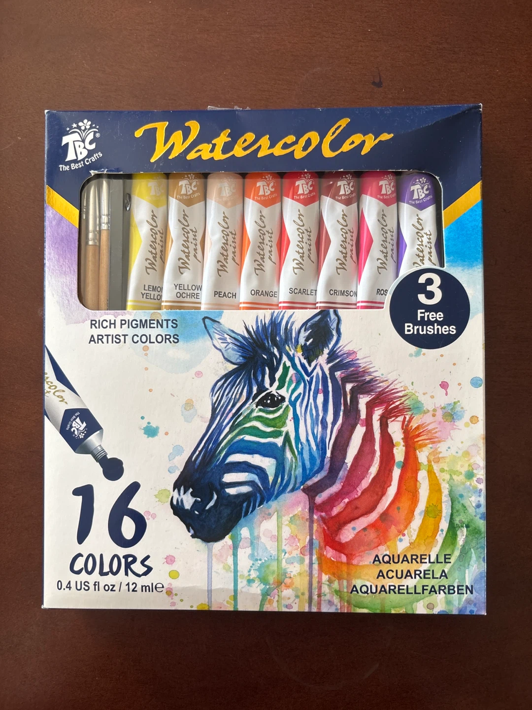 TBC Watercolor Paint Set - 16 Colors