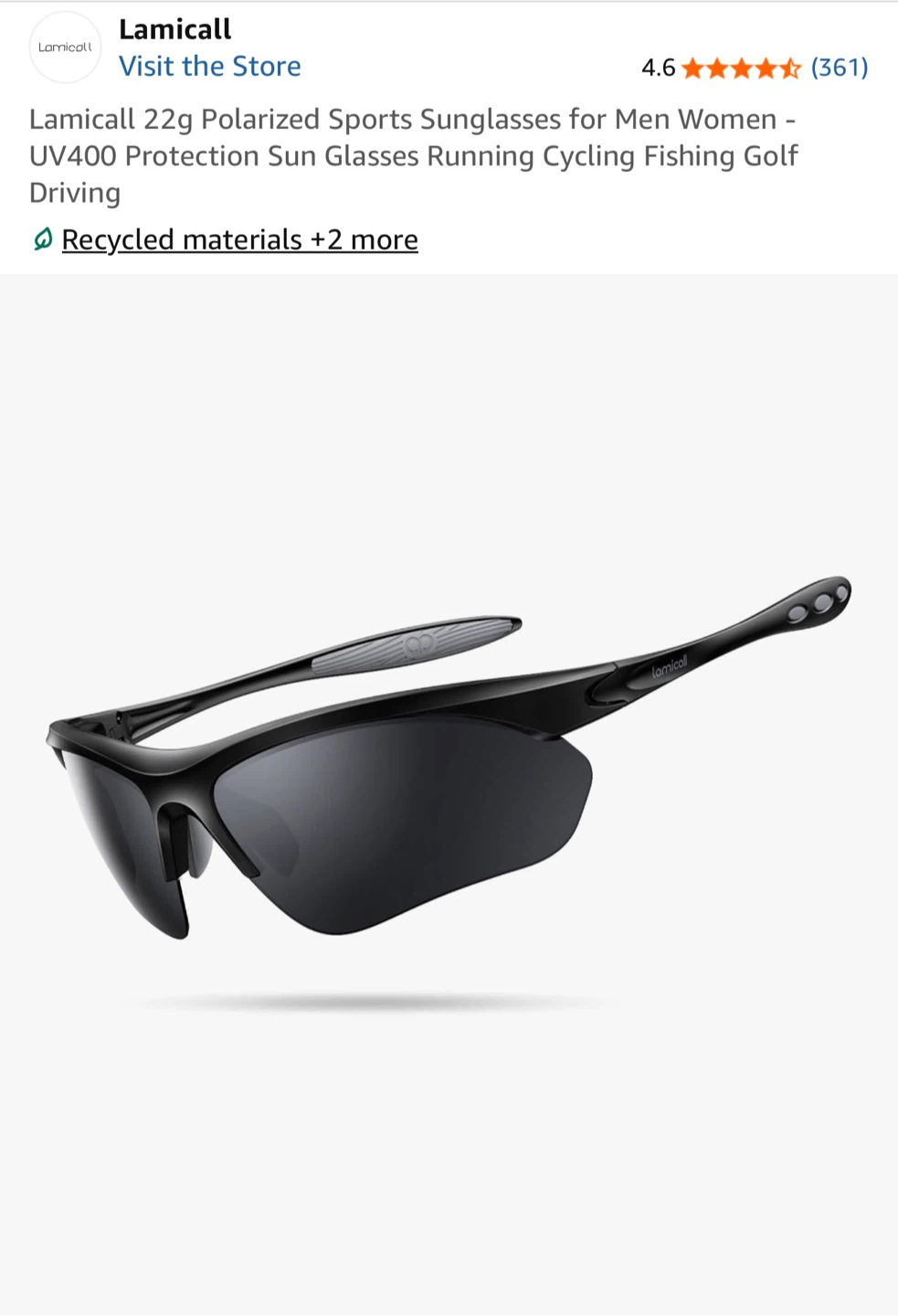 Lamicall 22g Polarized Sports Sunglasses - photo 2