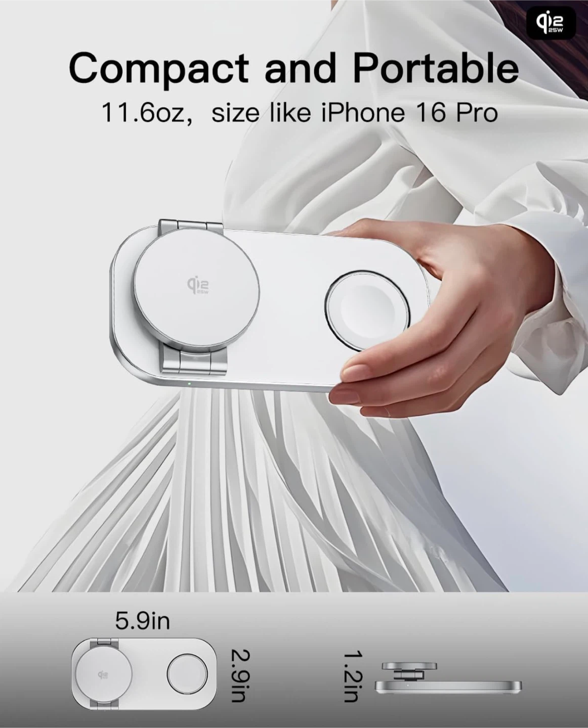 Keepro 3-in-1 Wireless Charging Station for Apple Devices - photo 5