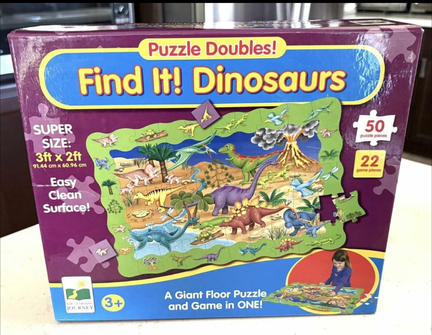 2 Sets The Learning Journey Find It! Dinosaurs Puzzle Doubles! - photo 2