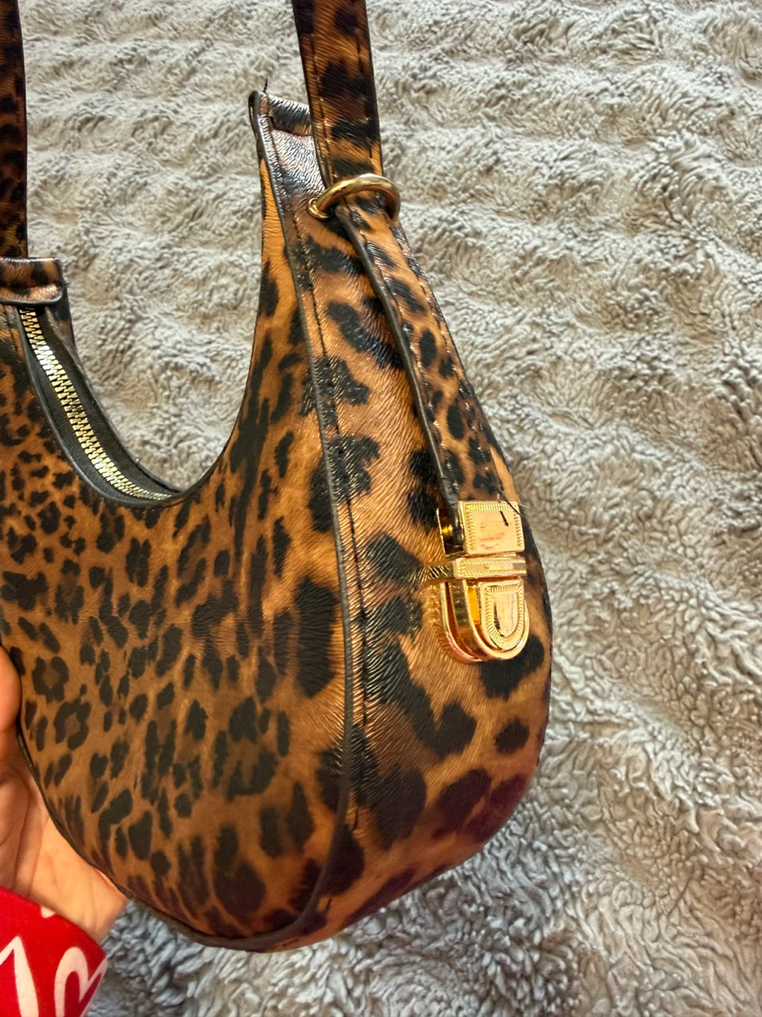 Leopard Print Shoulder Bag - photo 3