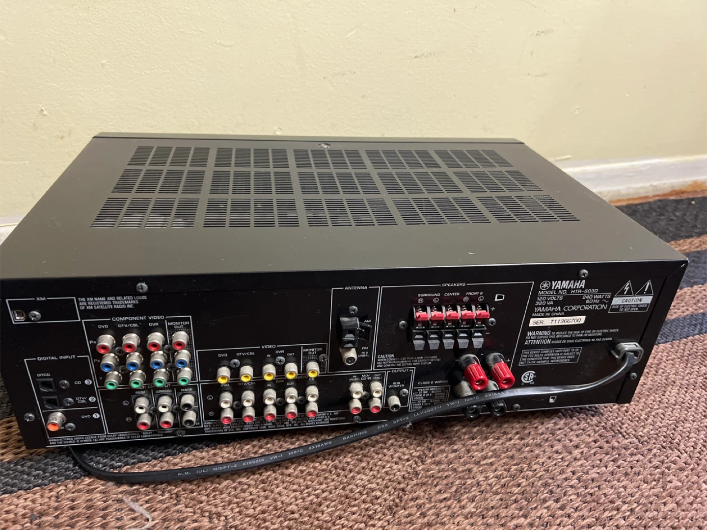 Yamaha Natural Sound AV Receiver HTR-6030 - photo 3