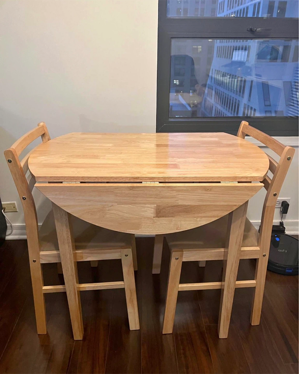 Drop Leaf Dining Set with 2 Chairs