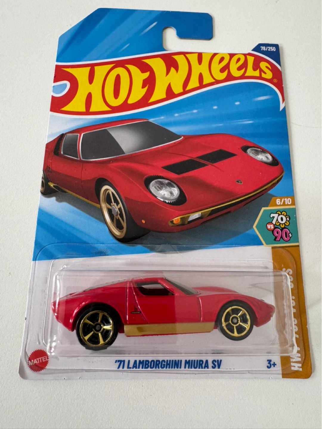 Hot Wheels '71 Lamborghini Miura SV
