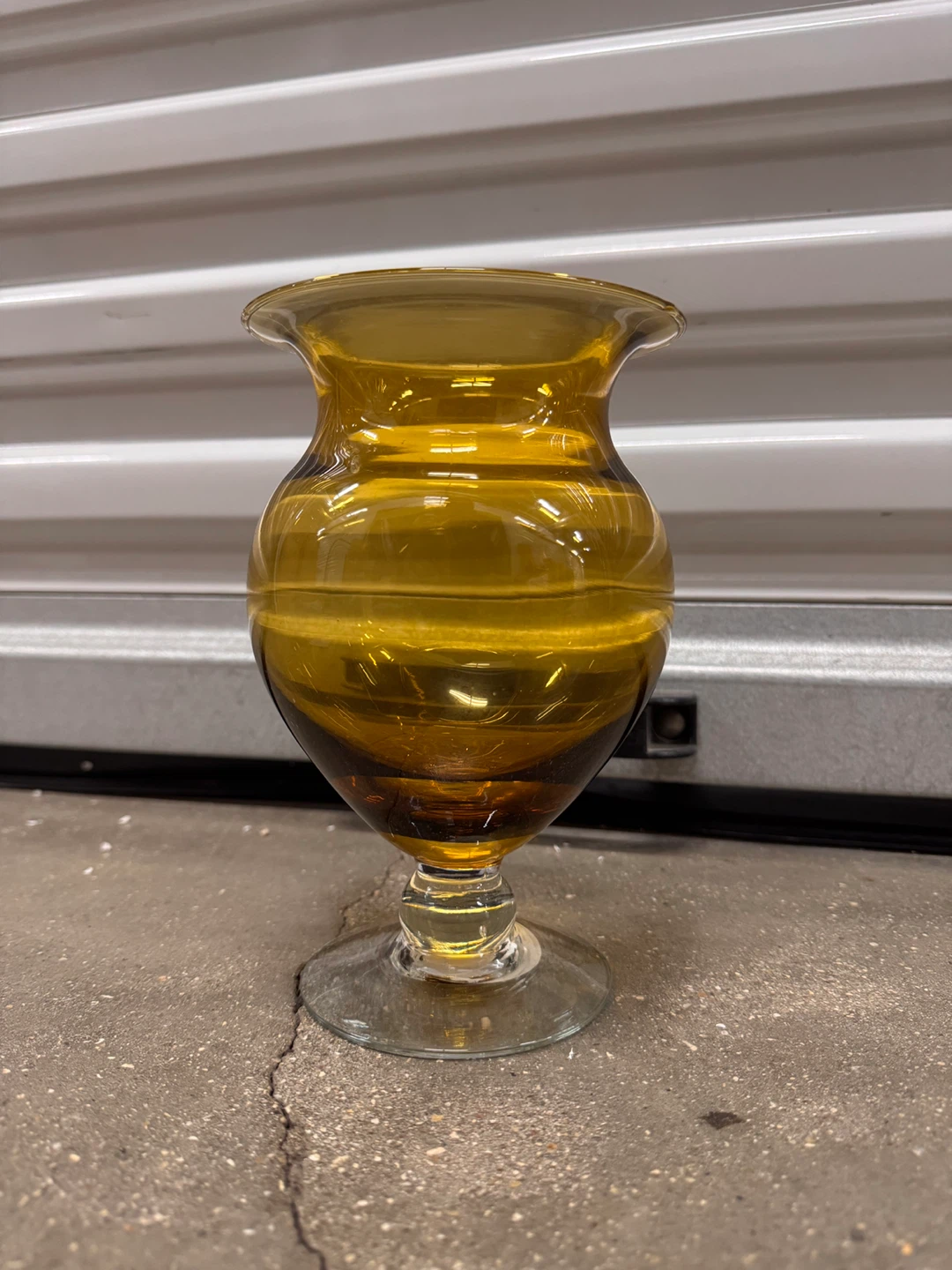 Amber Glass Vase