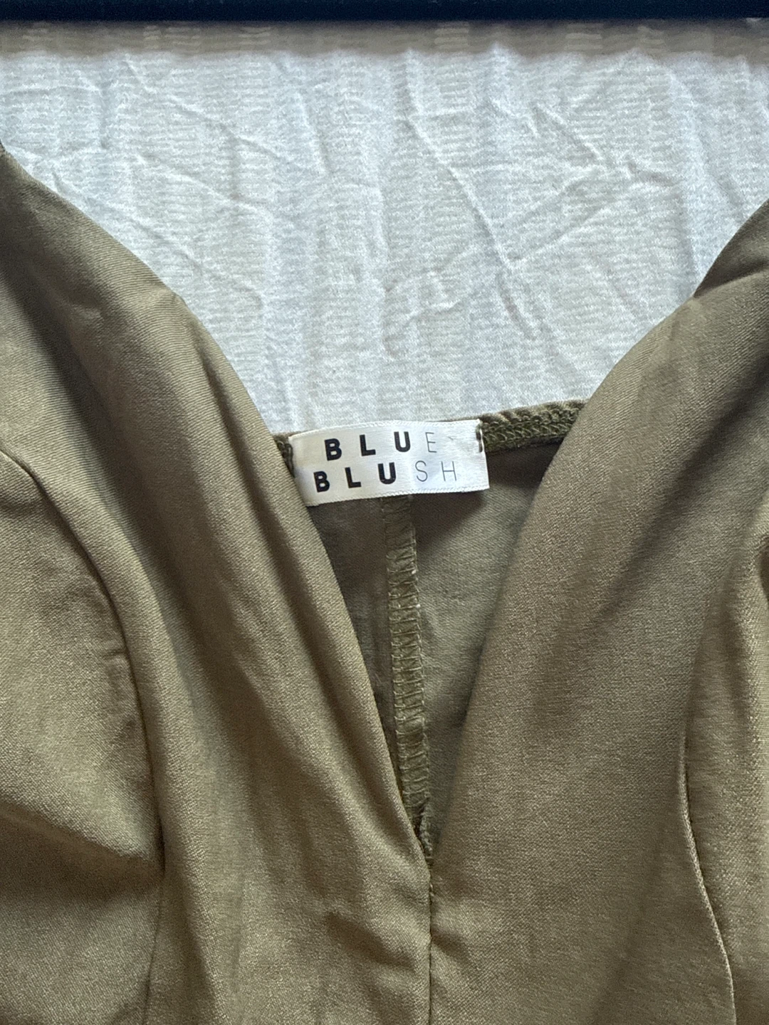 Blue Blush Olive Green Sheath Dress - photo 3