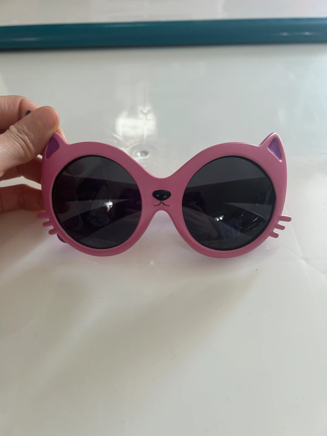 High Quality Kids Pink Cat Sunglasses Like New Condition