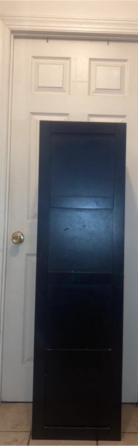 Brown Wooden Wall-Mounted Organizer with Door | Storage Cabinet - photo 3