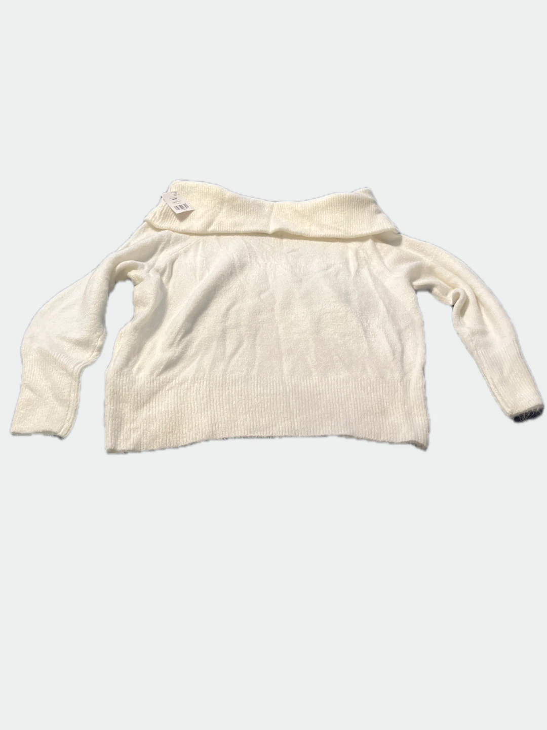 White Cowl Neck Sweater