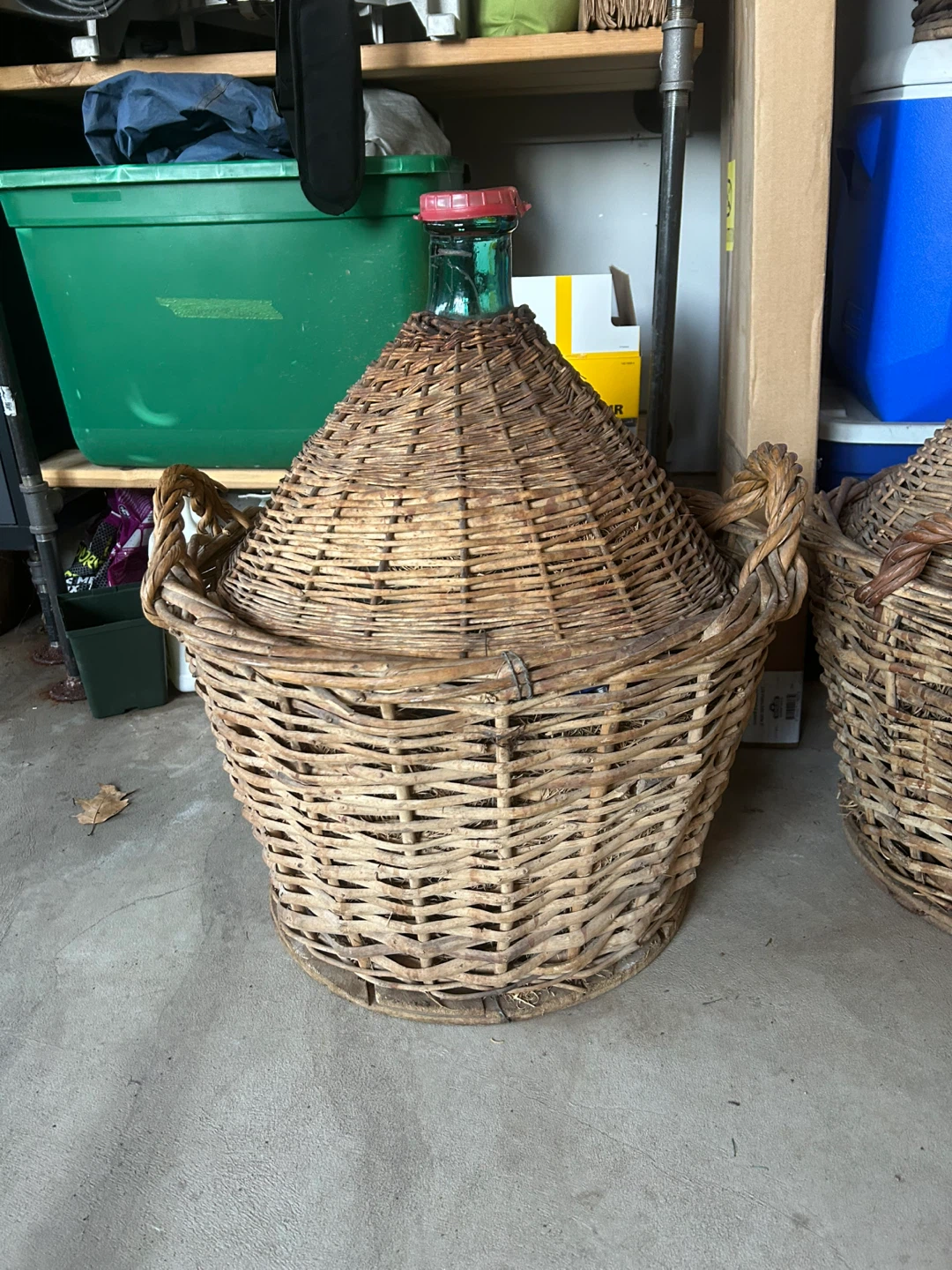 Demijohn Bottles fully Wicker Wrapped - photo 3