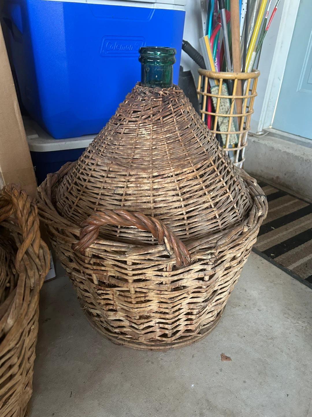 Demijohn Bottles fully Wicker Wrapped - photo 2