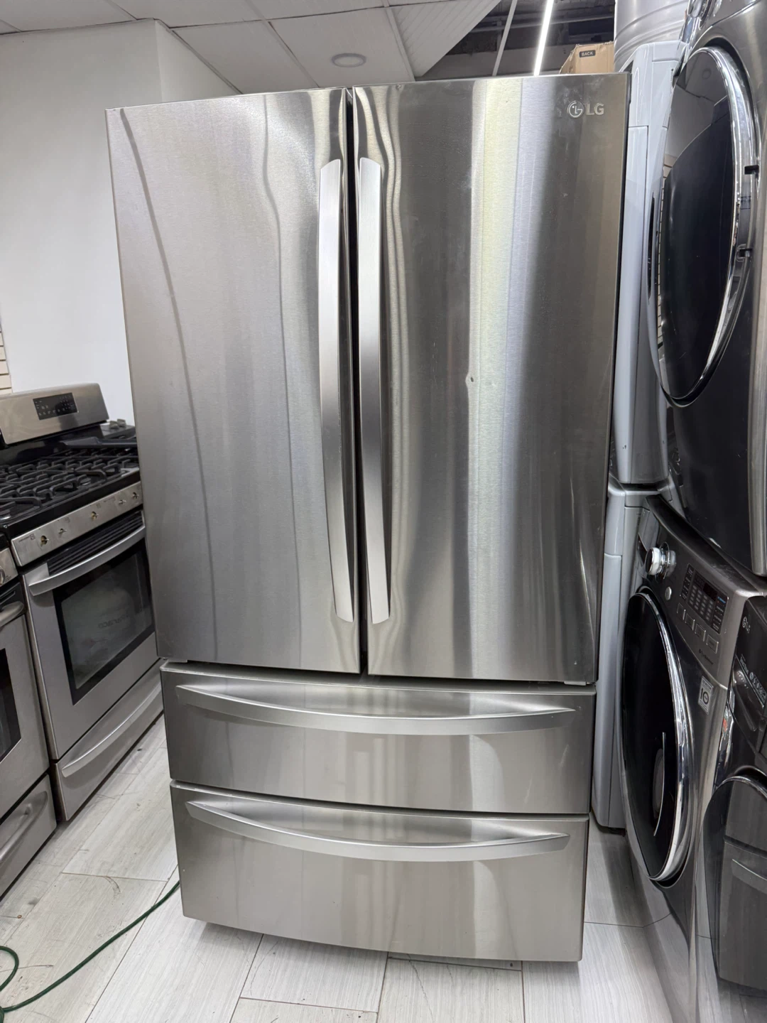 LG French Door Stainless Steel Refrigerator 36w counter depth