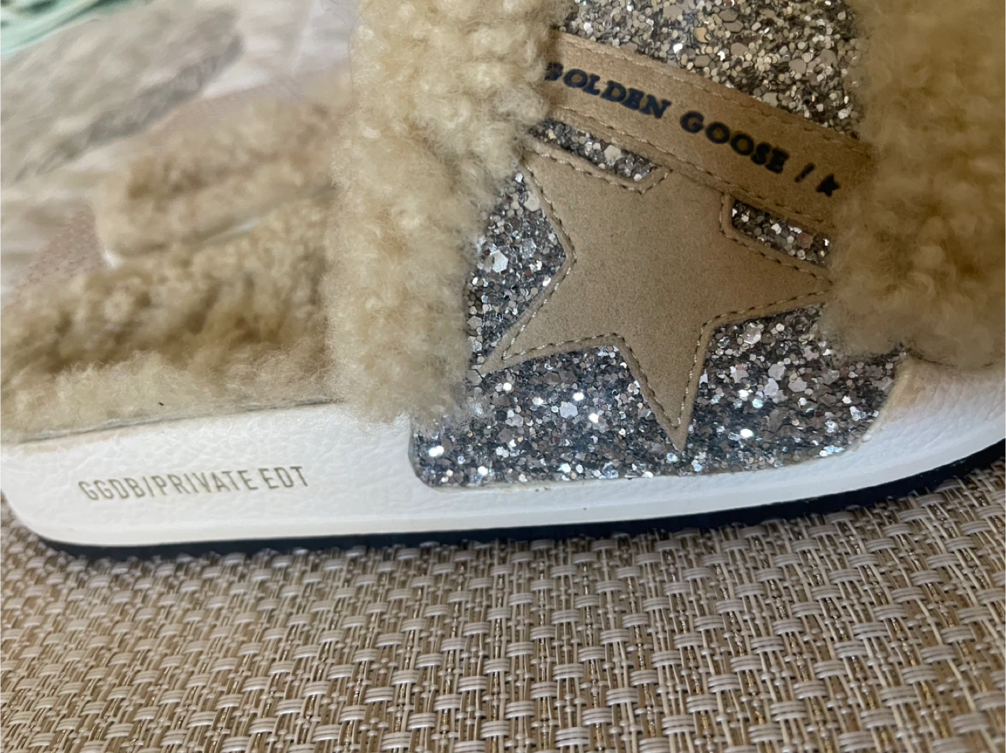 Golden Goose Shearling Slide Slippers