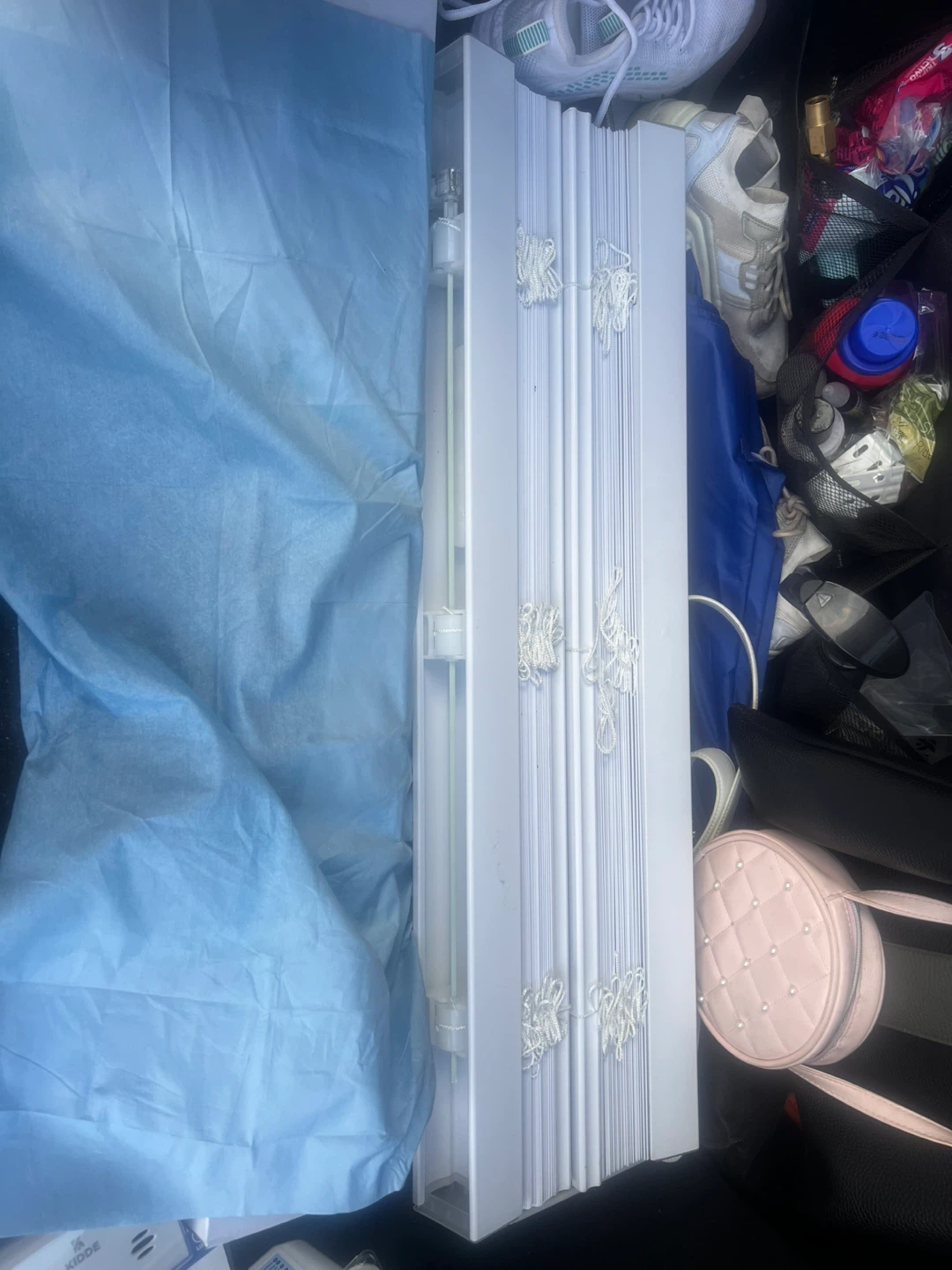 White Corded Window Blinds 2 inch 2 cortinas - photo 2