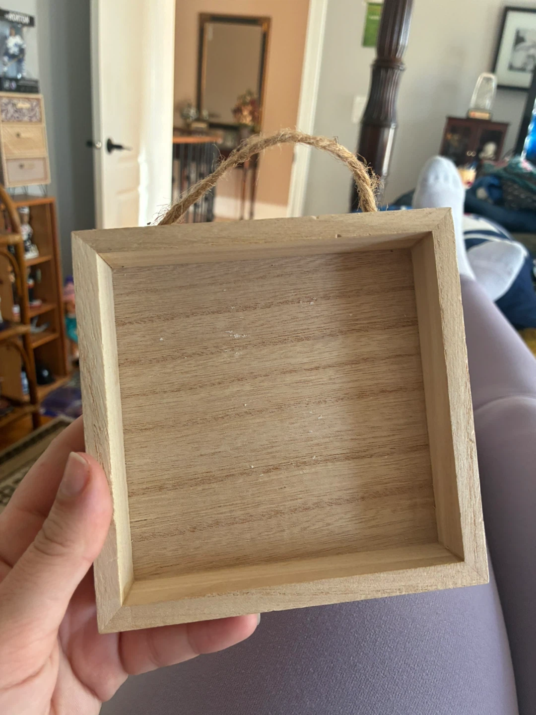 Wooden Hanging Decor Tray