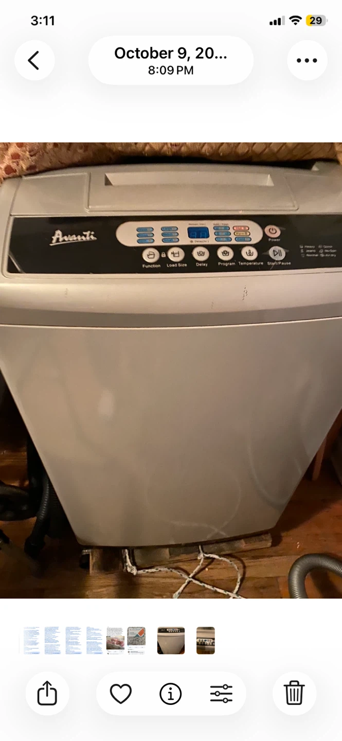 Avanti Washing Machine