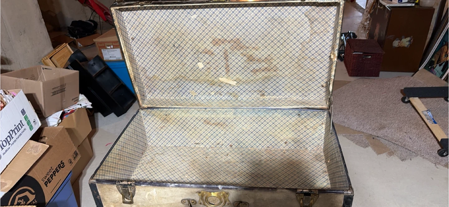 Vintage Travel Trunk Luggage Case - photo 2