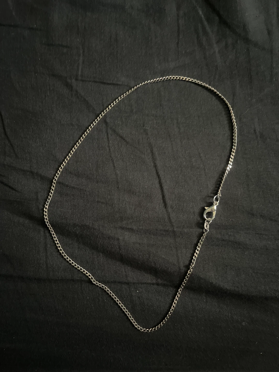 Real Silver Chain Necklace and Bracelet Set