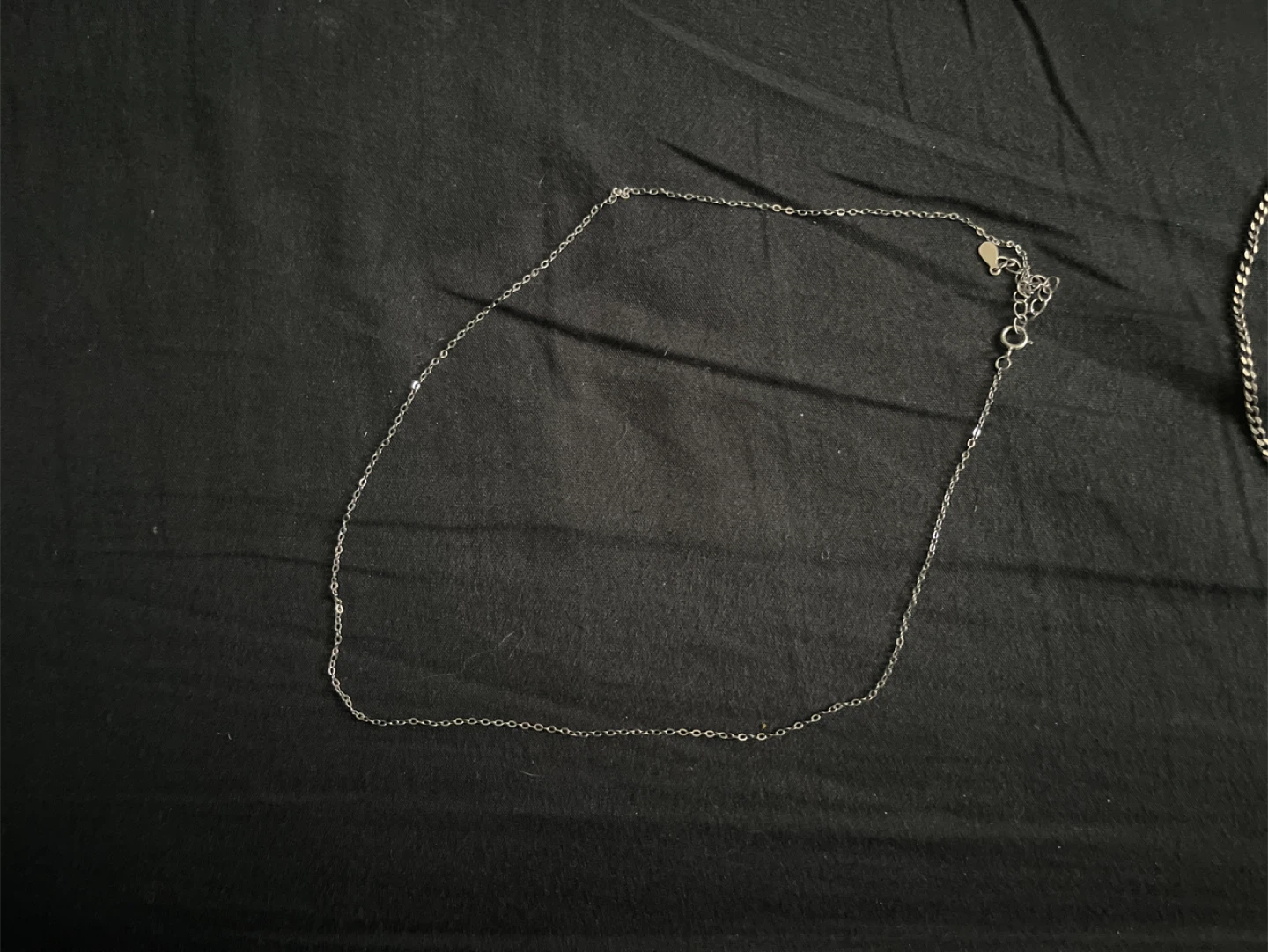 Real Silver Chain Necklace and Bracelet Set - photo 2