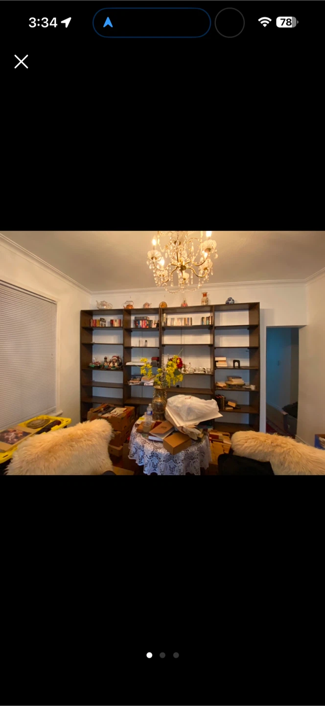 Large Wood Grain Bookshelf Unit Free