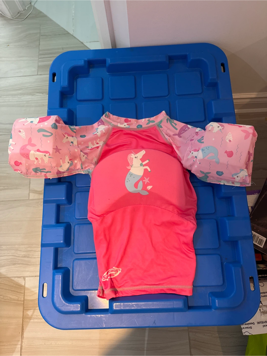 SwimWays Kids Unicorn Mermaid Swim Vest Floaties