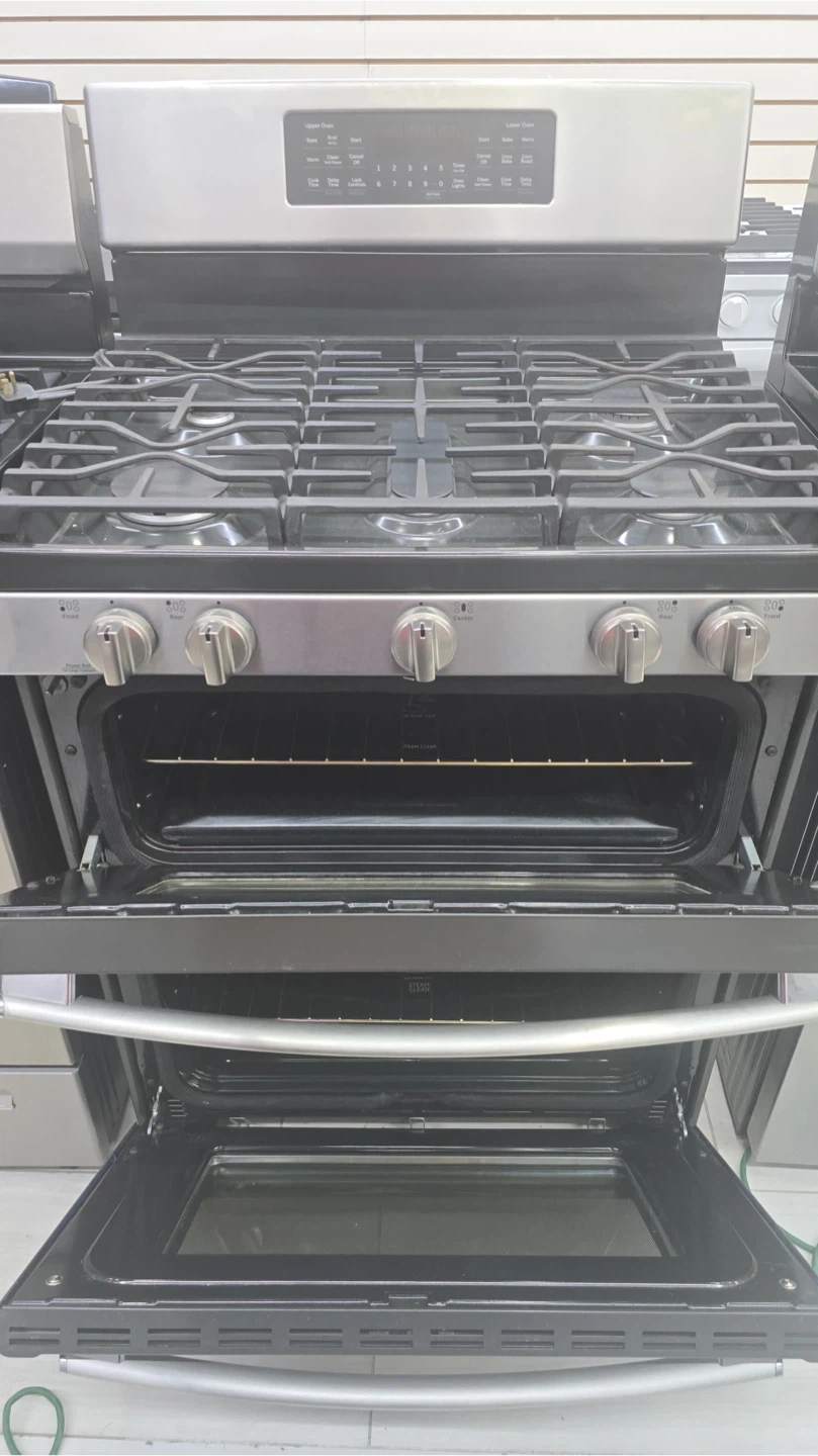 GE Stainless Steel Double Oven Gas Range 30 inches - photo 2