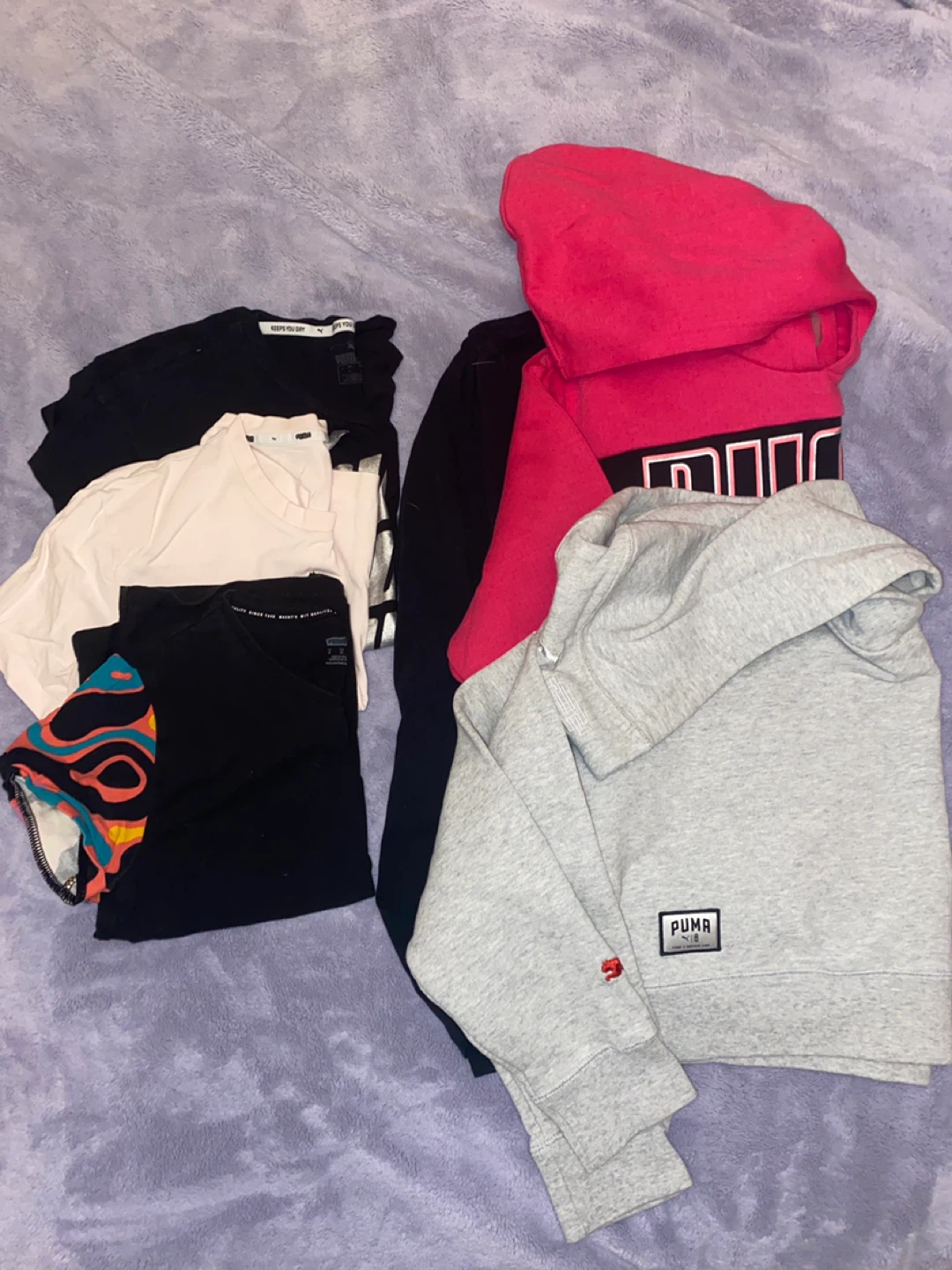 Puma and Ardene T-shirts and Hoodie Bundle