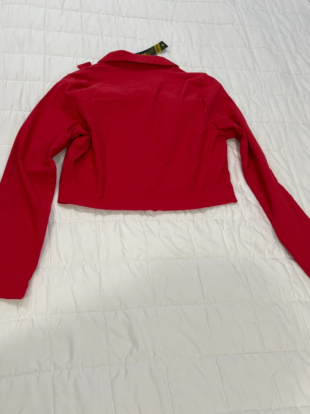 Like an Angel Red Cropped Zip-Up Jacket - photo 5
