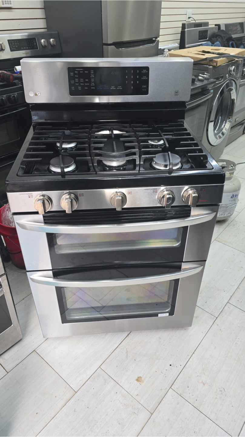 LG Gas 5 burner Double Oven Range 30 inches